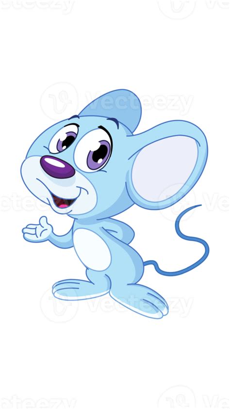 cute blue mouse 21281469 PNG