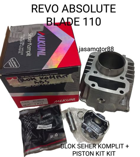 BLOK SEHER KOMPLIT PLUS PISTON KIT REVO ABSOLUTE BLADE Lazada Indonesia