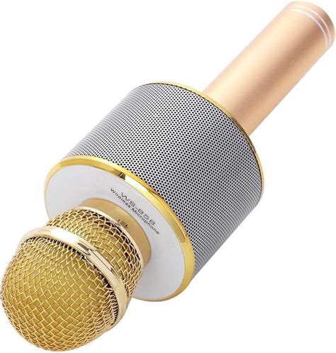 Microphone Karaok Sans Fil Connexion Bluetooth Pour Les Soir Es