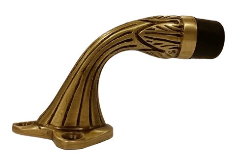 3 Inch Solid Brass Ornate Floor Mounted Bumper Door Stop Several Finishes Available Solid