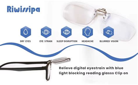 Amazon Riwissipa Flip Up Blue Light Blocking Clip On Reading