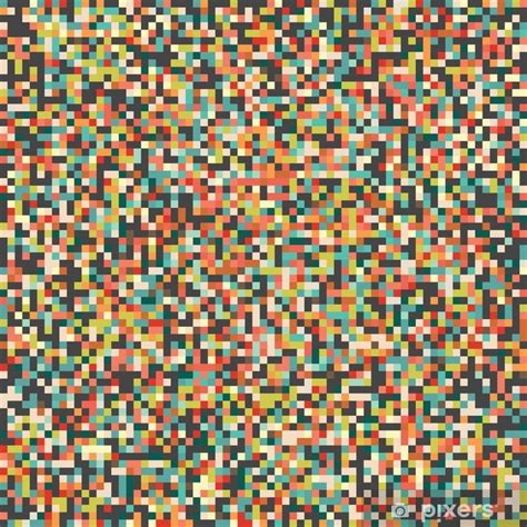 Sticker Abstract Pixel Art Vector Background Pixersus