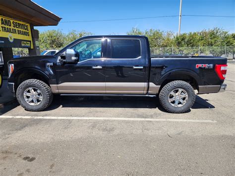 2021 F150 Lariat Agate Black Stone Grey Falcon Leveling Shocks Mickey