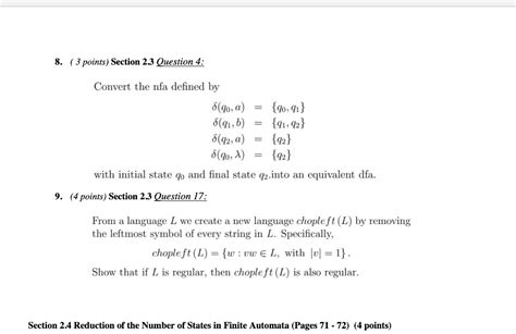 Solved Convert The Nfa Defined By Chegg