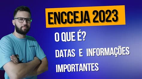 Bora se formar através da prova do Encceja 2023 Vem ver comigo sobre a