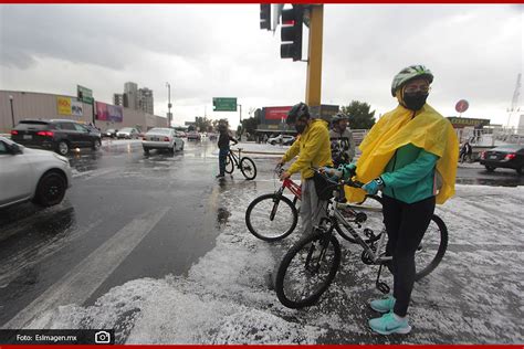 Granizada Cubre De Blanco Las Calles De Puebla No Se Reportan Da Os