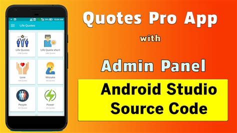 Quotes Android App Source Code Free Quotes App With Admin Panel