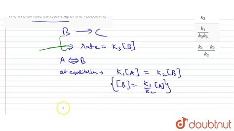 Consider The Following Hypothetical Reactions Aoverset K 1 YouTube