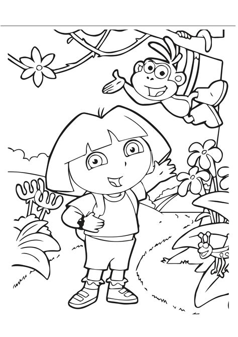 Coloriages Dora L Exploratrice Imprimer