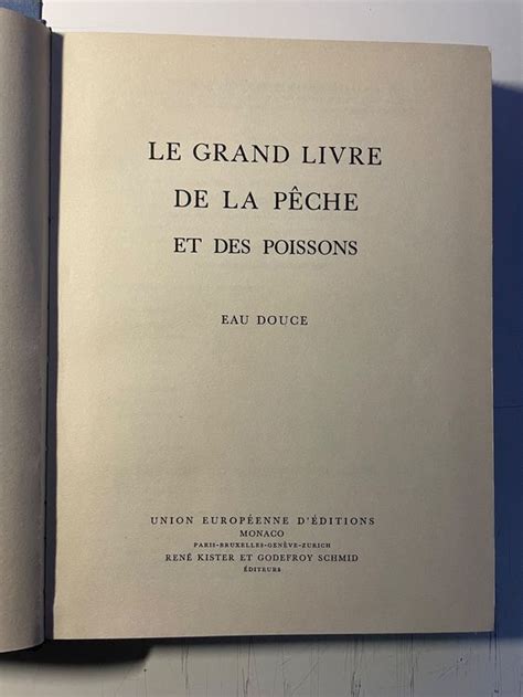 Le grand livre de la pêche et des poissons 1952 Kaufen auf Ricardo