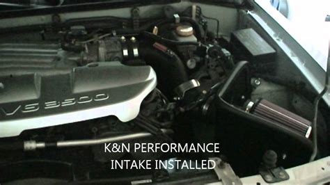 Nissan Pathfinder K N Air Intake System Sound Comparison YouTube