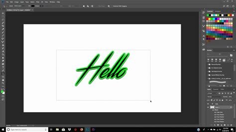 How To Create Border Around Text In Photoshop Cc Youtube - Riset