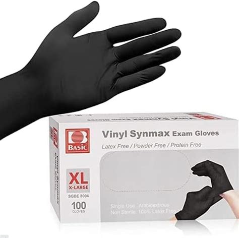 Basic Guantes Desechables M Dicos Synmax De Vinilo Para Examen Pulgadas