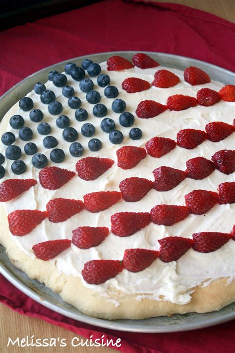 Melissas Cuisine Patriotic Fruit Pizza