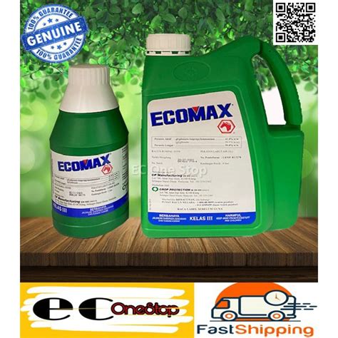 ECOMAX Glyphosate 41 Herbicide Racun Rumput Rumpai Shopee Malaysia