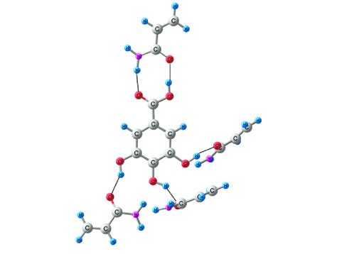 Optimized Geometry Of The Most Stable Complex Between Ga And Aam