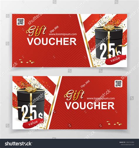 Vector Gift Voucher Template Department Stores Stock Vector (Royalty Free) 1263153382 | Shutterstock