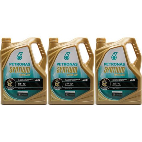 Petronas Syntium 3000 AV 5W-40 Motoröl 3x 5 = 15 Liter - SAE 5W-40 ...
