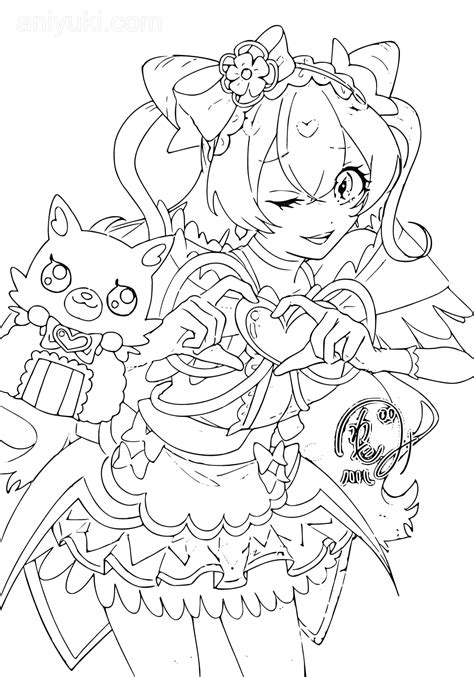 Dibujos De Delicious Party Pretty Cure Para Colorear Aniyuki