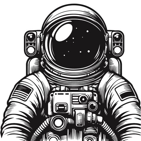 Free Astronaut Clipart Svg Black And White Svg Vector File For Laser