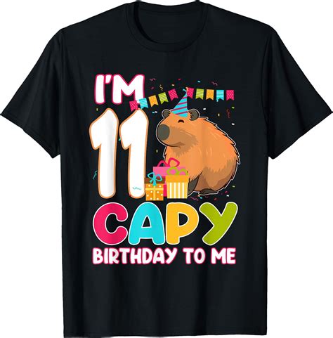 Hot Trending Kiraa Tee With I M Year Old Capy Birthday To Me Th Birthday Capybara Unisex S