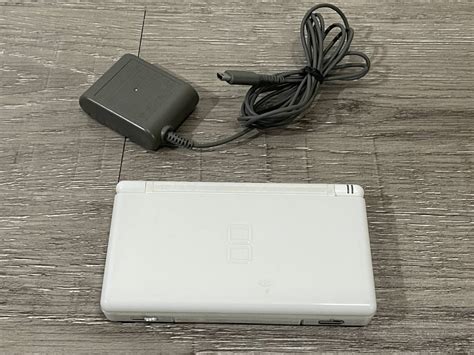 【やや傷や汚れあり】 Dslite ニンテンドーds Lite クリスタルホワイト 動作品 状態良好 本体 アダプター タッチペン