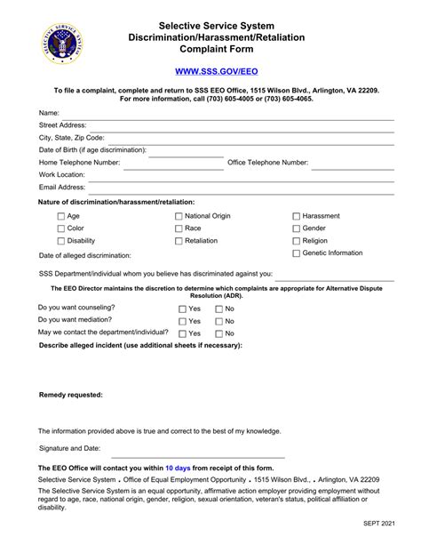 Discriminationharassmentretaliation Complaint Form Fill Out Sign Online And Download Pdf