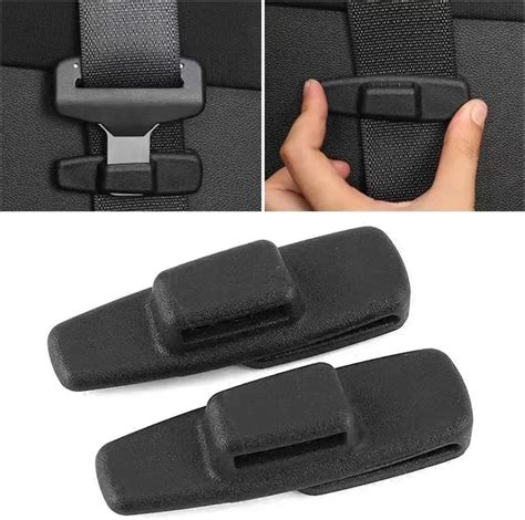 Car Seat Belt Stopper Buckle Limiter Retainer Safety Belt Adjuster Clip