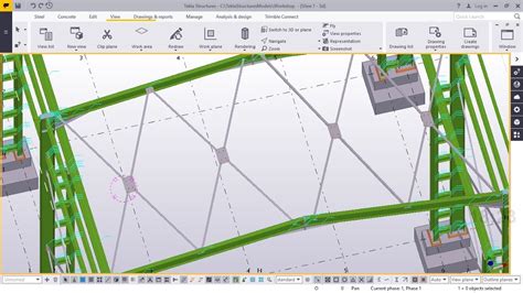 How To Brace Rafters And Columns Tekla Structures Youtube