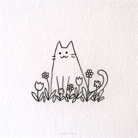 cute cat drawing easy drawing improvement challenges