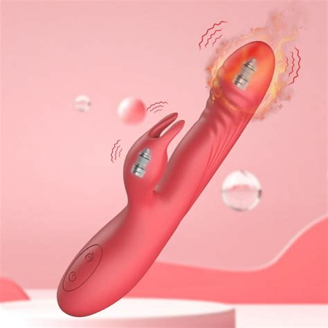 Thrusting Rabbit Dildo Vibrator Sex Toys For Women G Spot Clitoral