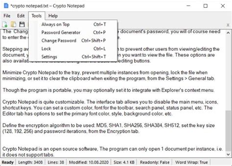 Create Encrypted Documents With Crypto Notepad An Open Source Text