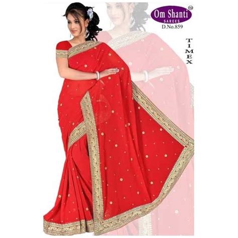 Party Wear Saree At Best Price In Surat By Om Shanti Silk Mills Id