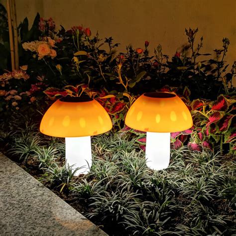 Mushroom Solar Stake Lights Led Bloc