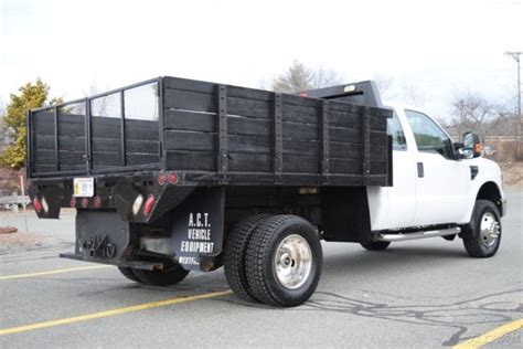 08 Ford F350 Xl Extended Cab Flat Bed Dump Truck 6 8l V10 Triton Gas F 350 X Cab