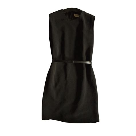 Saint Laurent Zurück kleid Schwarz Viskose ref 20836 Joli Closet