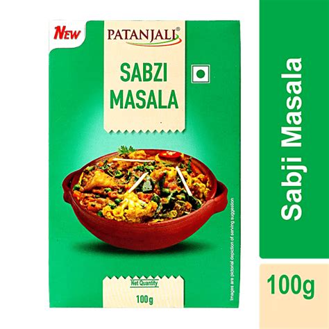 Buy Patanjali Spices Sabzi Masala 100 Gm Carton Online At Best Price Of