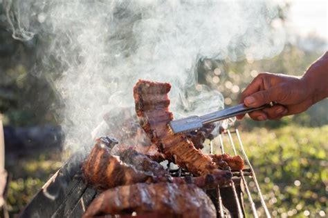 Premium Photo | Lamb chops on grill