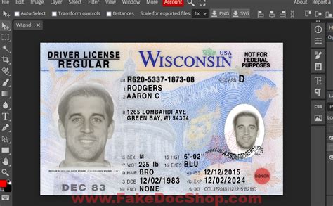 Wisconsin Driver License Psd Id Card Templates Psd