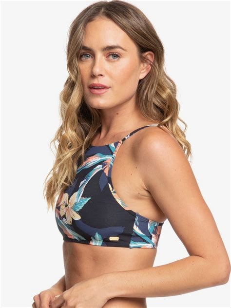 Printed Beach Classics Crop Top De Bikini Para Mujer Roxy