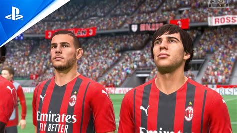 Fifa 22 Ac Milan Vs Inter Milan Serie A Gameplay Ps4 Youtube