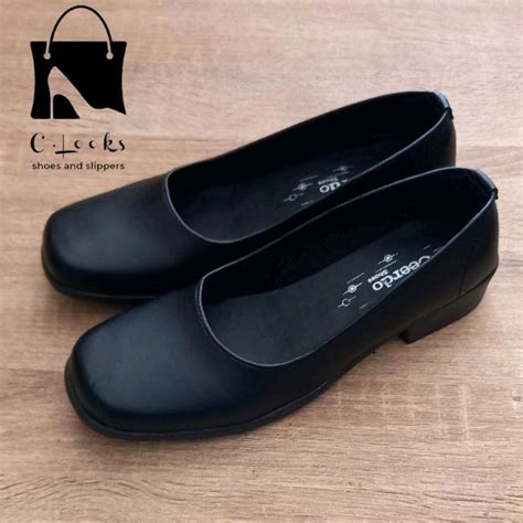 Jual Sepatu Pantofel Wanita Hak Cm Hitam Polos Formal Kerja Kantor