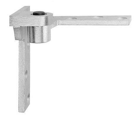 Pivot Hinge With Holes, Side Jamb Attach Mounting, Satin Chrome Finish ...