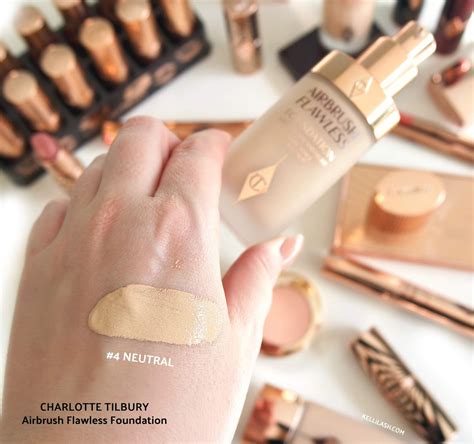 Charlotte Tilbury Airbrush Flawless Foundation Swatches Homecare24