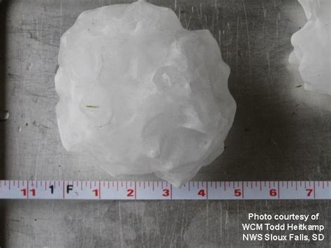 Very Large Hail From Dante Sd August 21 2007