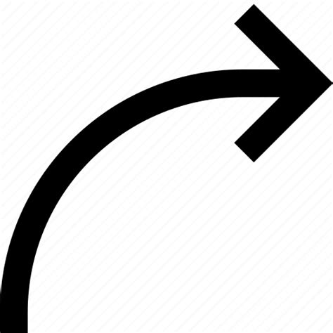 Angle Arrow Direction Right Rotate Turn Icon