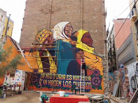 Barcelona Street Art H I J O S Barcelona Estrena Mural Contra El Olvido