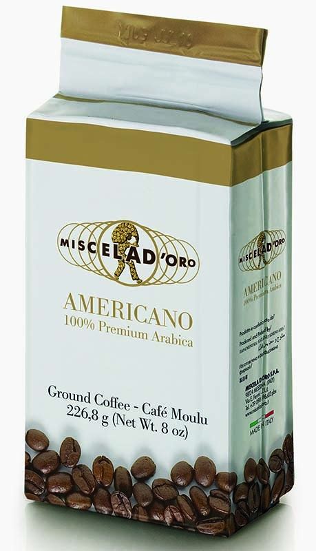 Miscela D Oro Americano Ground Coffee 8 Oz Brick From 1st In Coffee