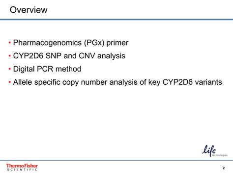 Cyp2d6 Allele Specific Copy Number Analysis Using Taqman® Snp