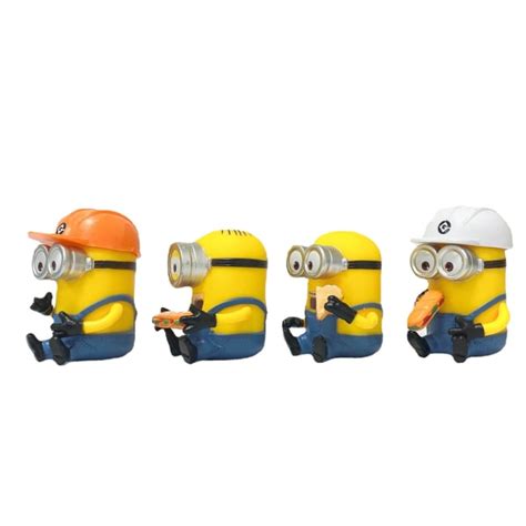 9 st Söta Minions Figurleksaker Creative Despicable Me Handdocka Modell